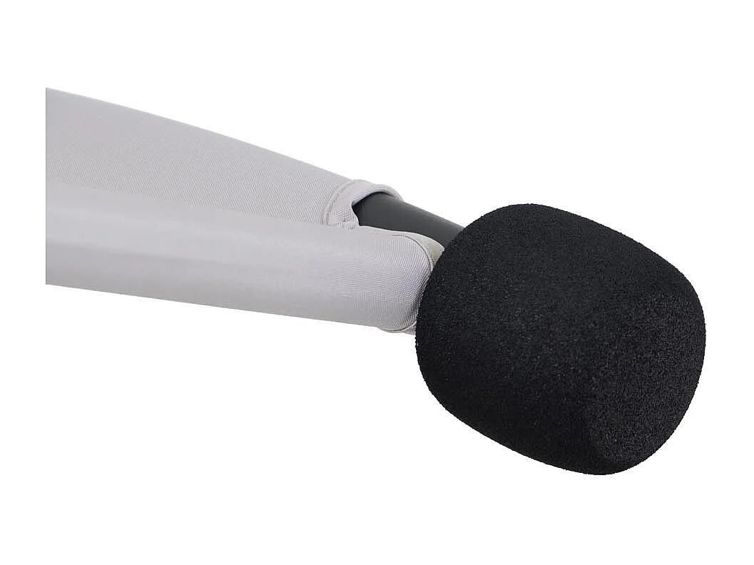 Transat double à bascule avec auvent noir et gris VAÏTA