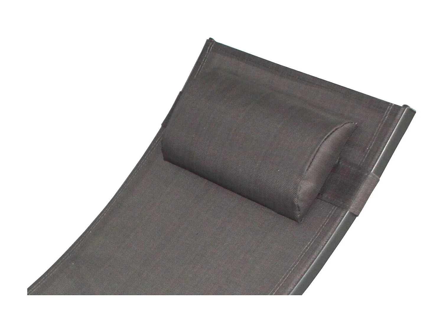 Transat ajustable et empilable avec pieds en acier gris LIMEA