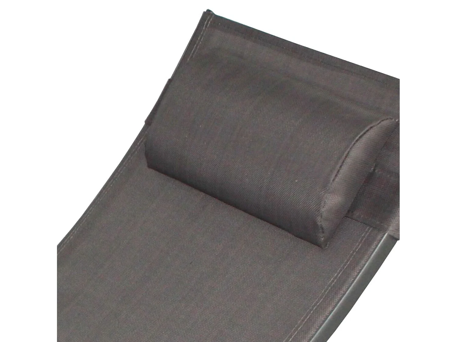 Transat ajustable et empilable avec pieds en acier gris LIMEA