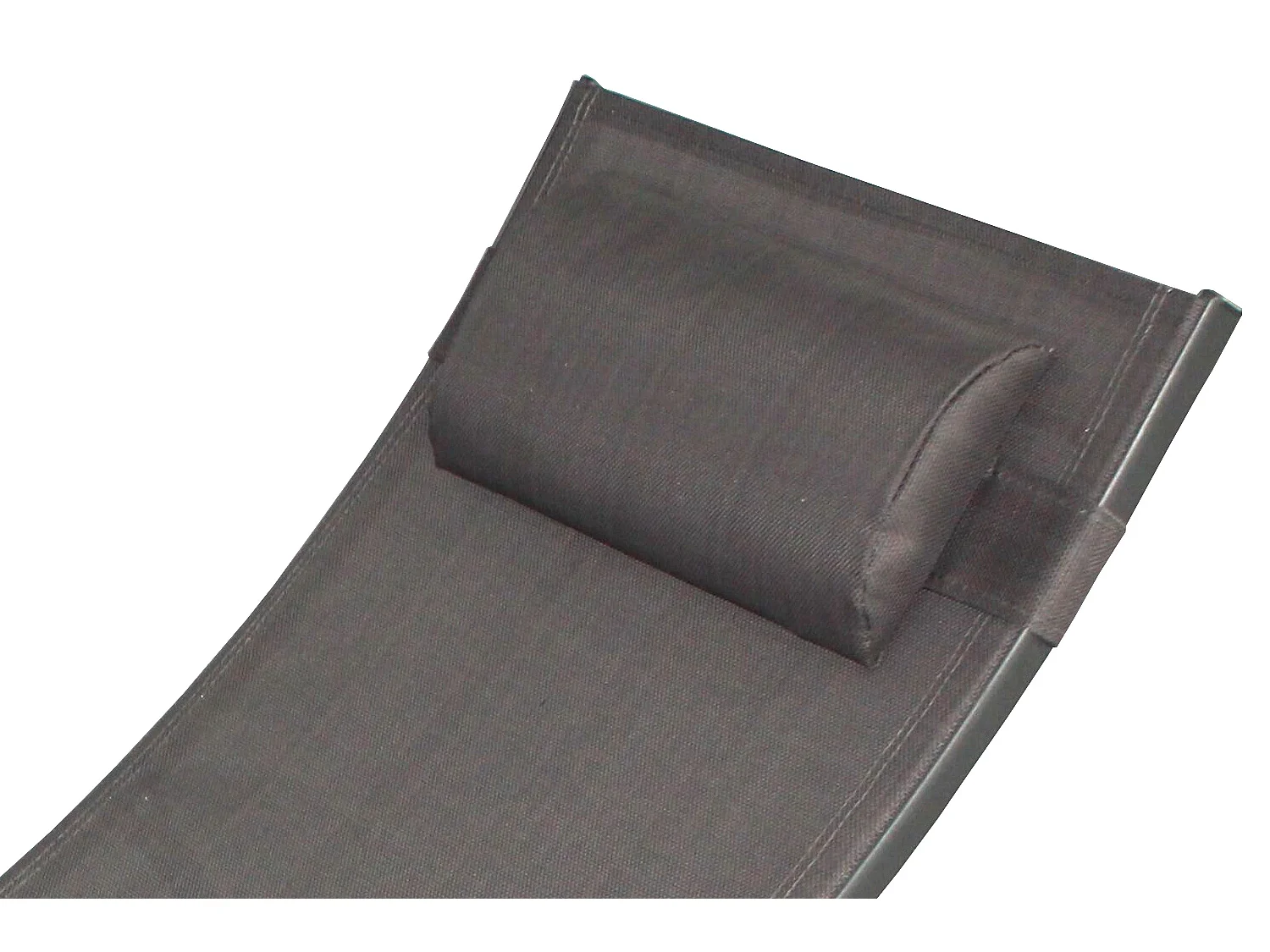 Lot de 2 transats ajustables avec pieds en acier gris LIMEA