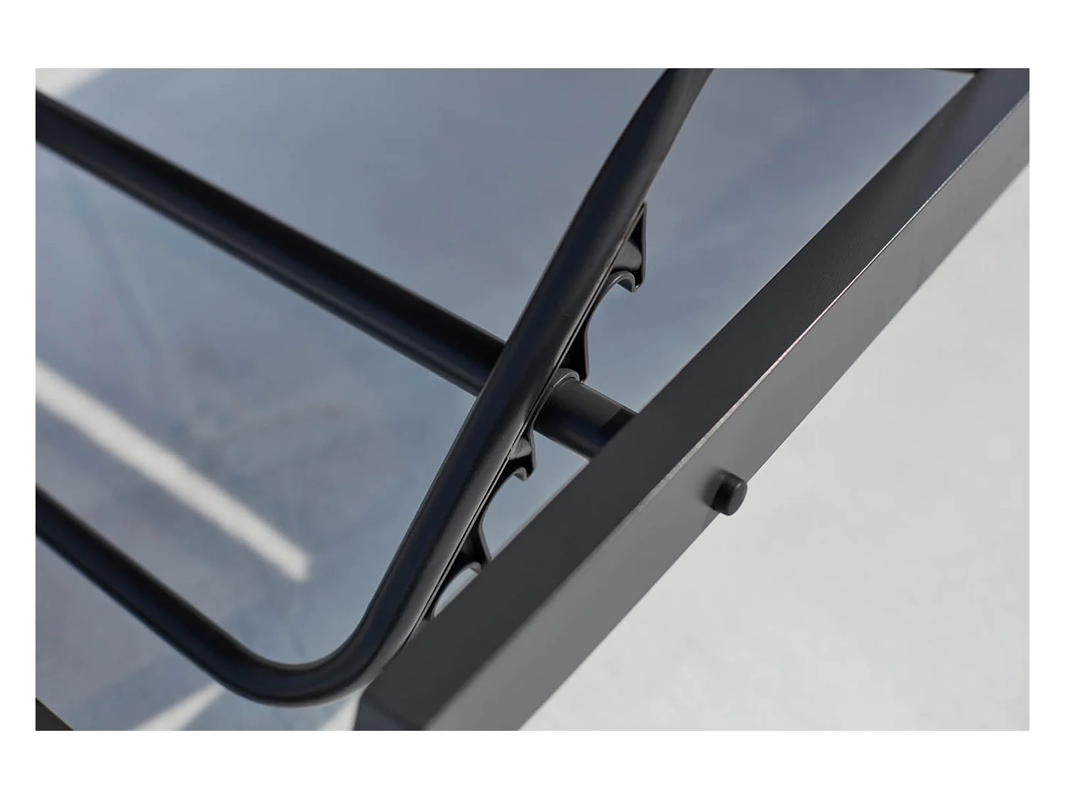 Set di 2 sdraio grigio scuro PRATO