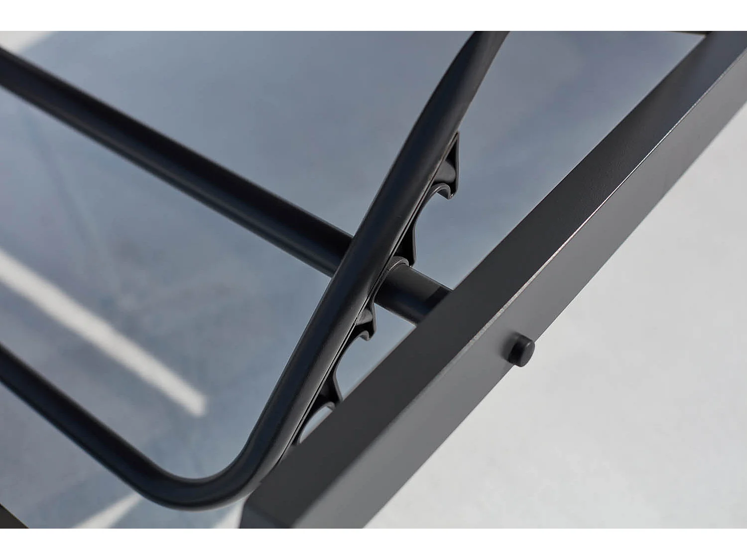 Set di 2 sdraio grigio scuro PRATO