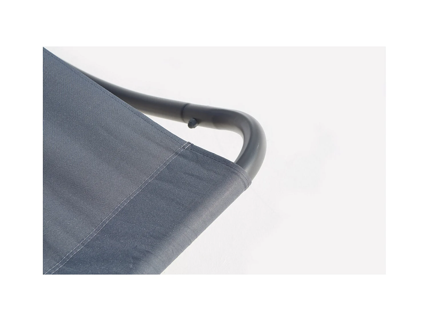 Cama de jardín mecedora para 2 personas gris COACHELLA