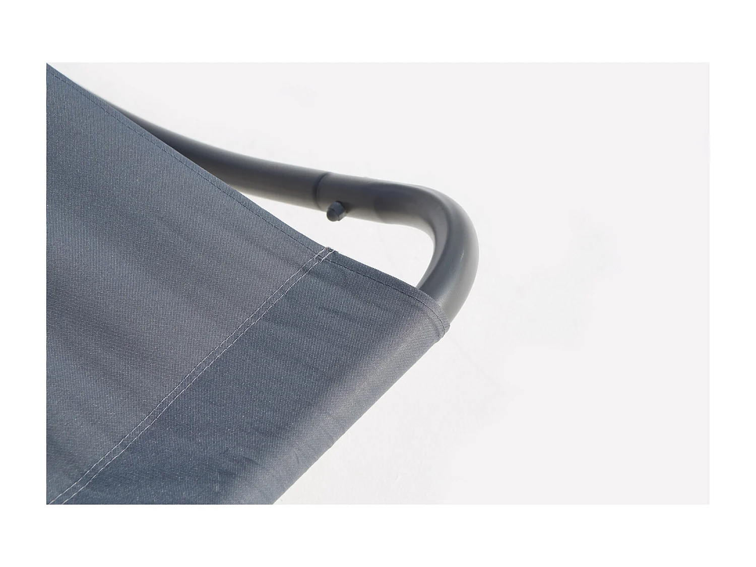 Cama de jardín mecedora para 2 personas gris COACHELLA