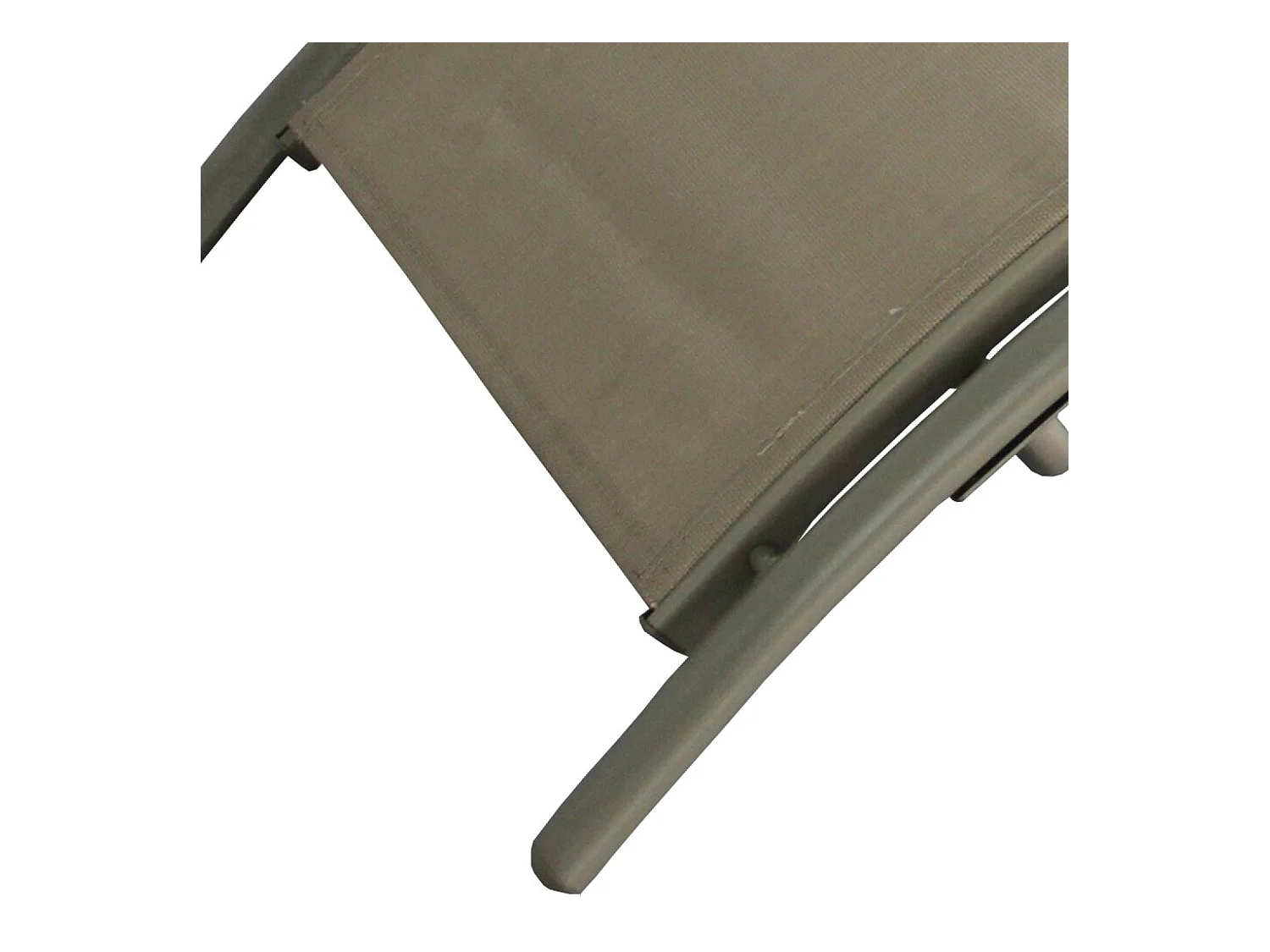 Transat ajustable et empilable avec pieds en acier capuccino LIMEA