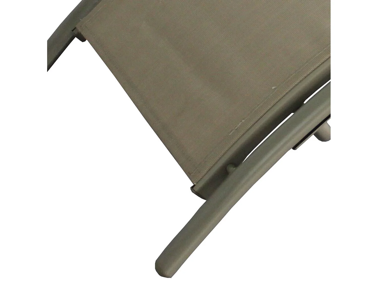 Transat ajustable et empilable avec pieds en acier capuccino LIMEA