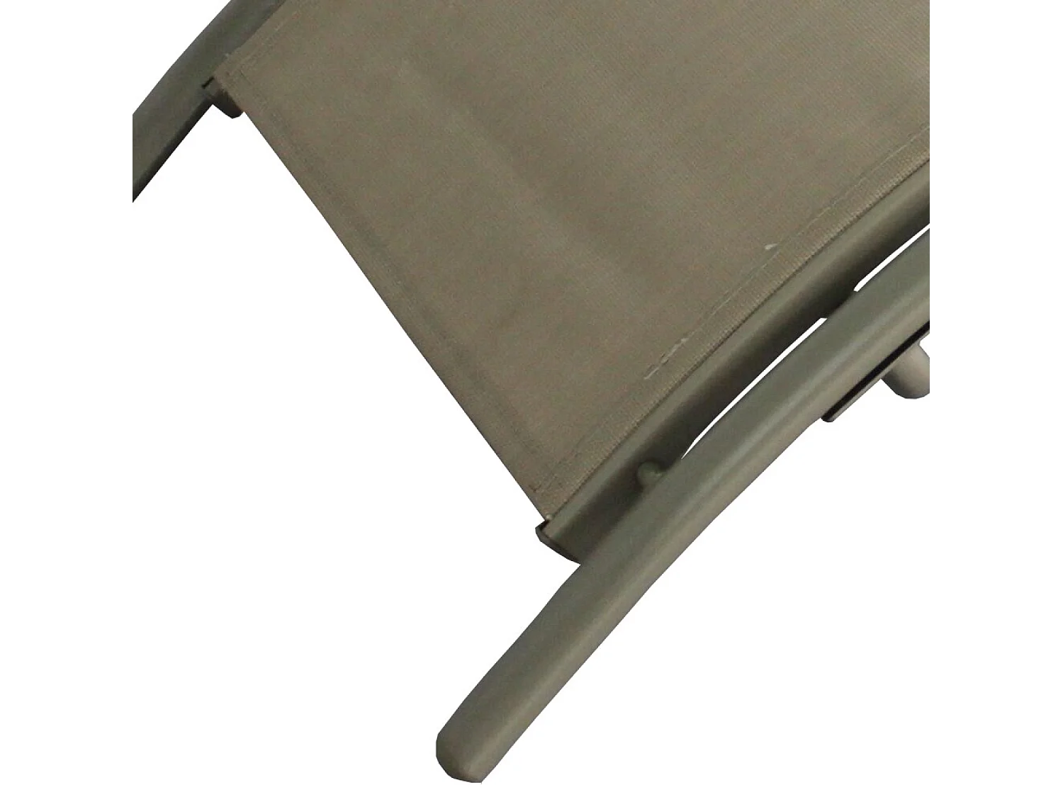 Transat ajustable et empilable avec pieds en acier capuccino LIMEA