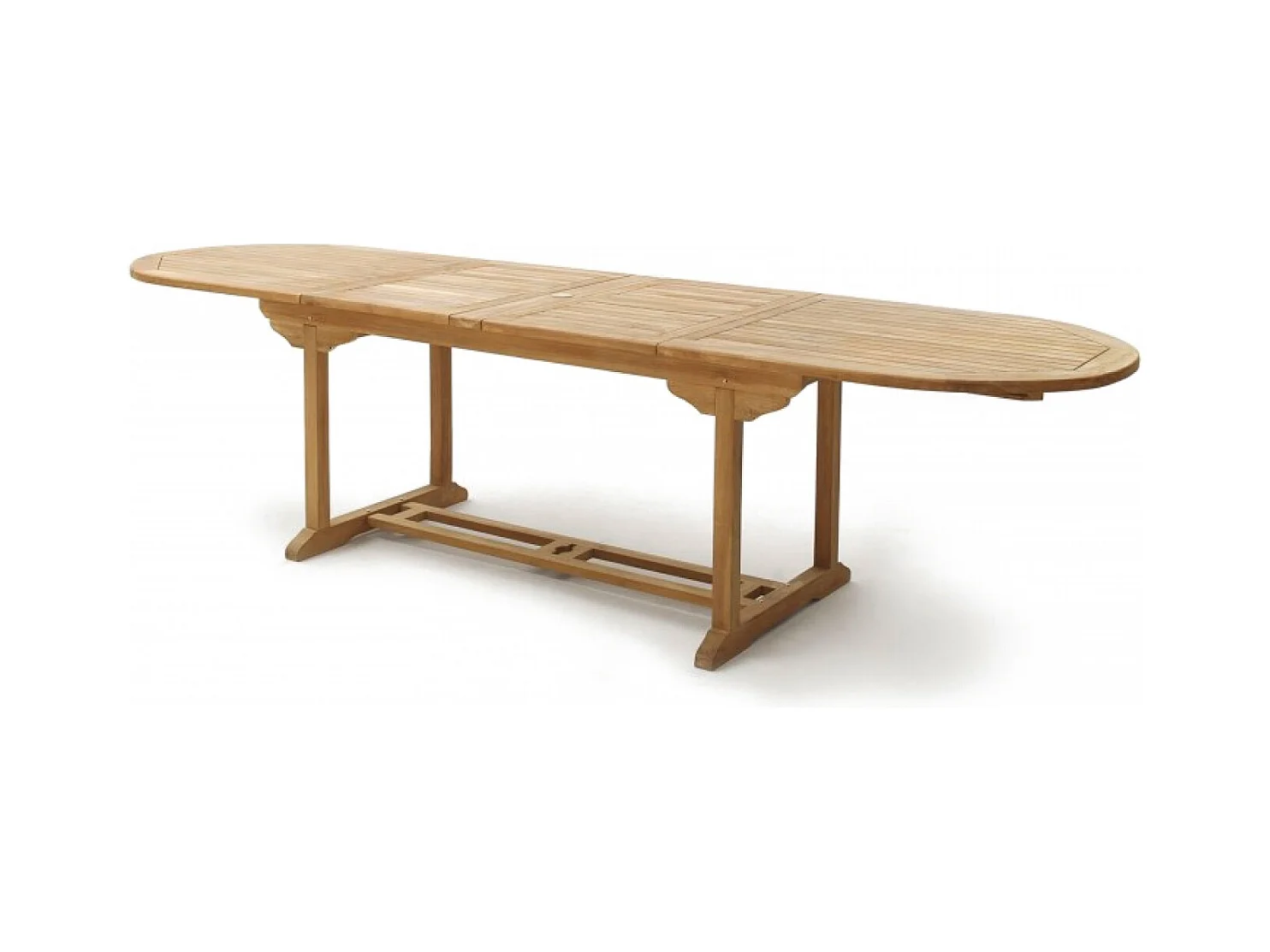 Salon de jardin Teck massif 10 à 12 personnes - Table ovale + 8 chaises + 2 fauteuils KAJANG