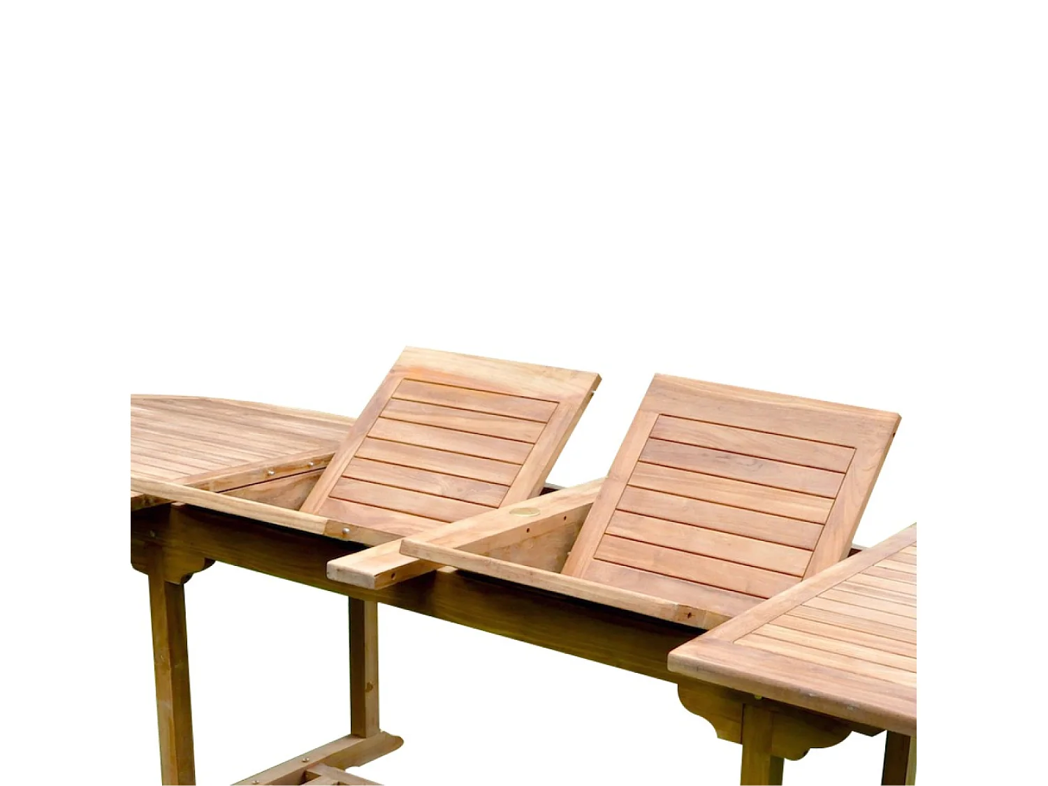 Salon de jardin Teck 12 places Table ovale 8 chaises 2 fauteuils KAJANG