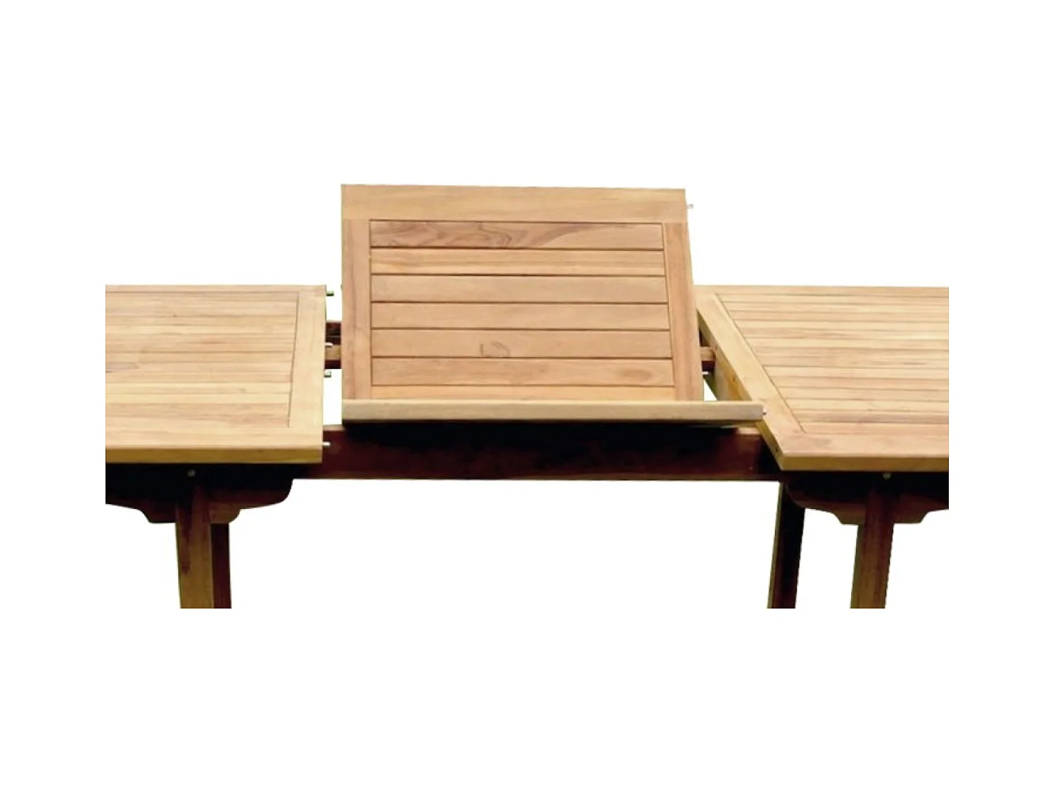 Salon de jardin en teck massif 8-10 personnes rectangulaire 8 chaises KAJANG