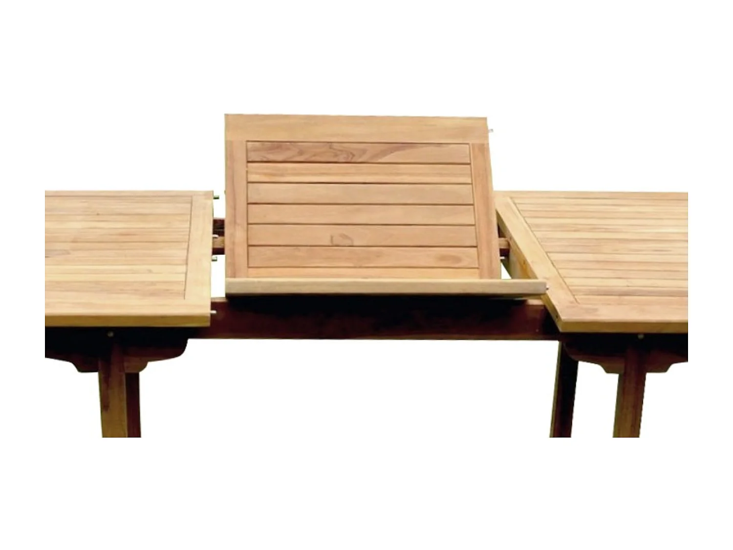 Salon de jardin en teck massif 8-10 personnes rectangulaire 8 chaises KAJANG