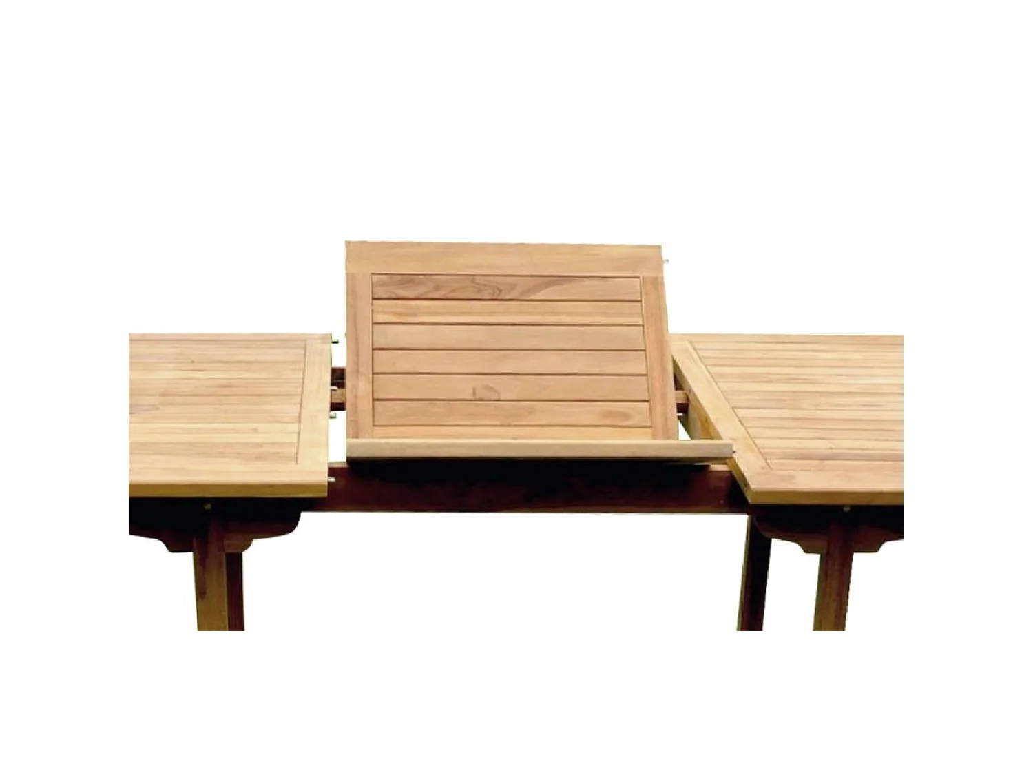 Salon de jardin en teck massif 8-10 personnes rectangulaire 8 chaises KAJANG