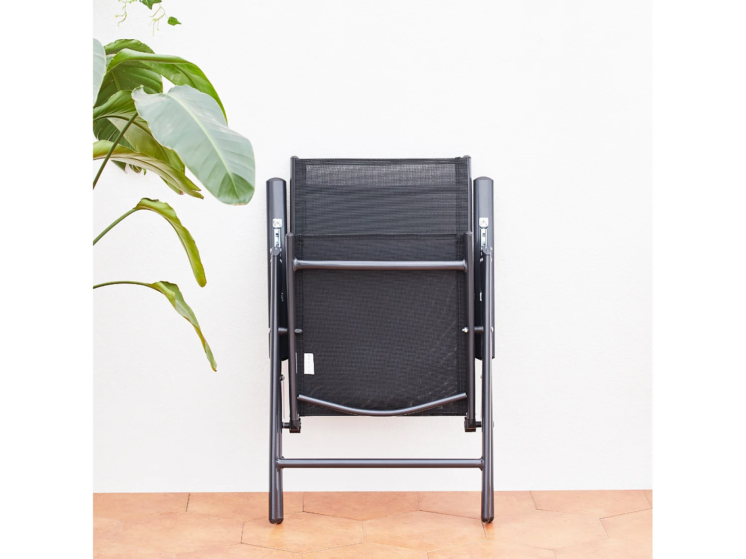 Conjunto de jardín de aluminio: mesa extensible + 8 sillas textileno BRESCIA