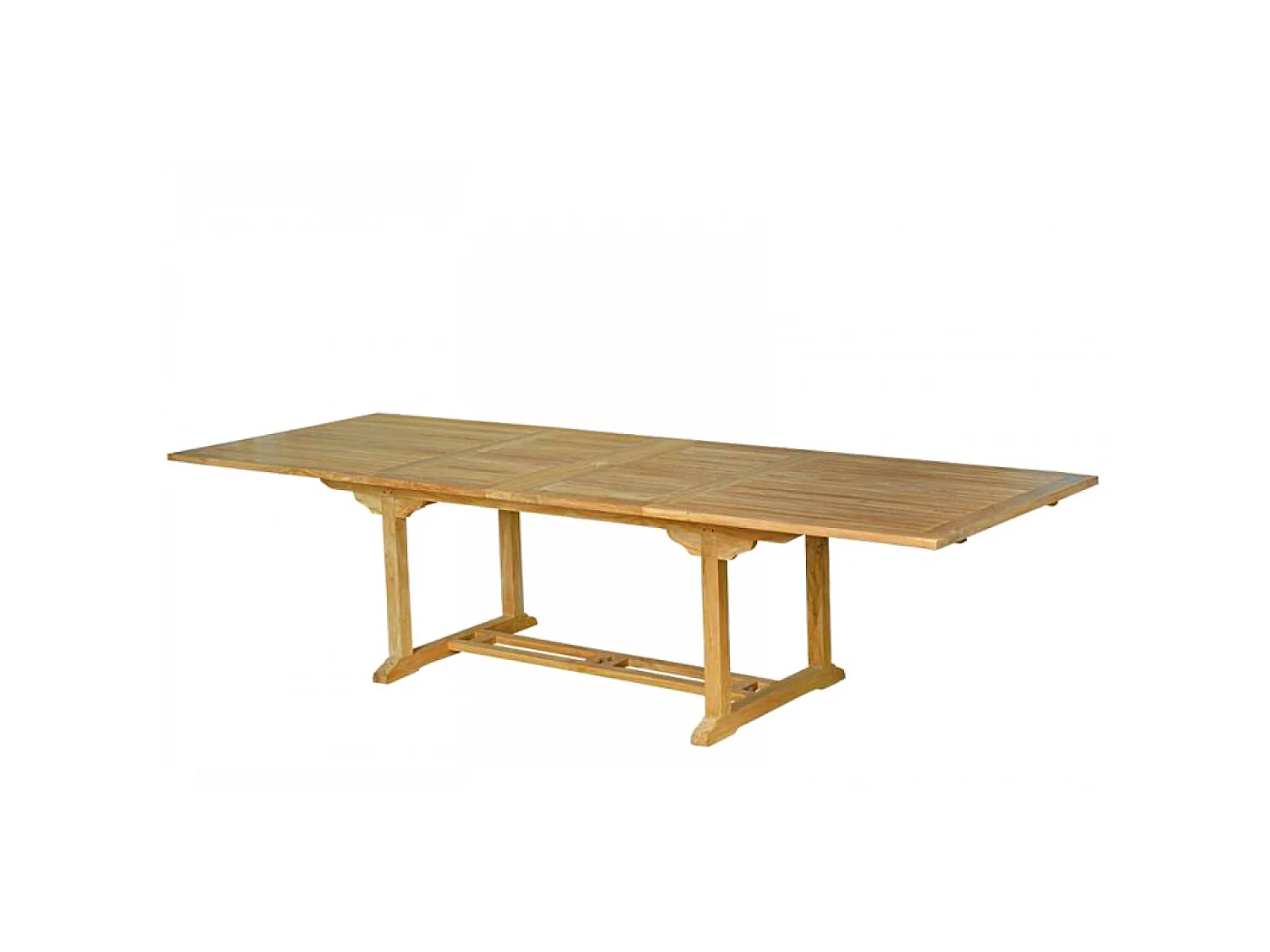 Salon de jardin teck 12 places table rectangulaire 10 chaises KAJANG