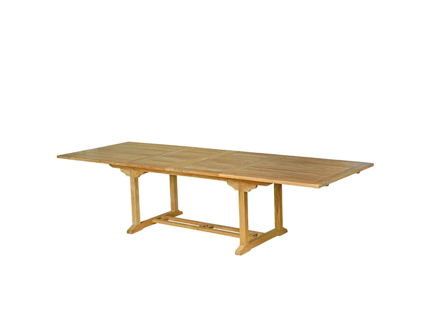 Salon de jardin teck 12 places table rectangulaire 10 chaises KAJANG