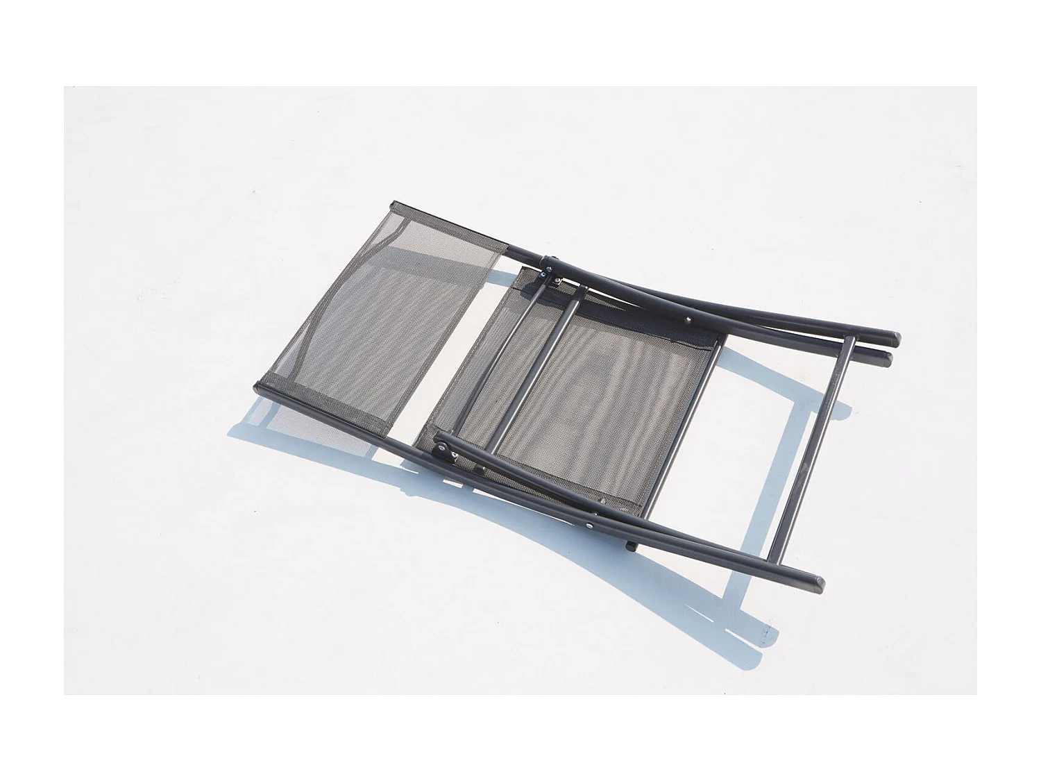 Salon de balcon 2 places en acier inoxydable gris COLISÉE