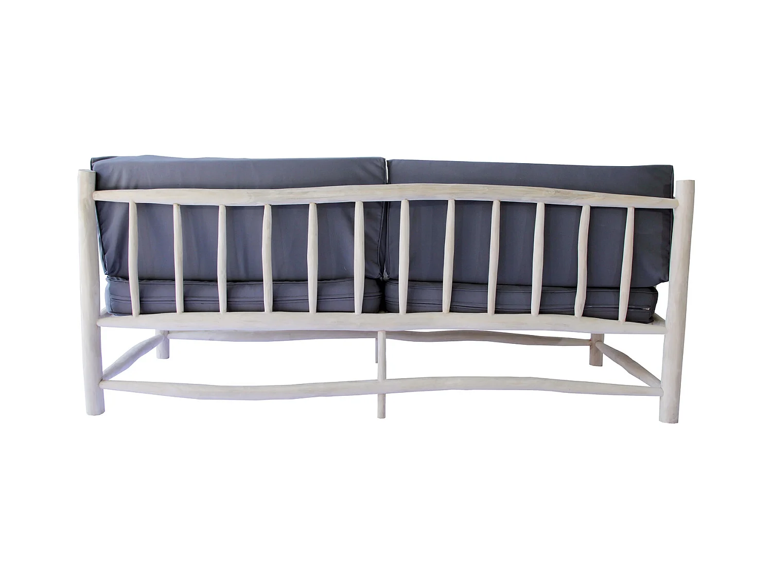 Sillón 3 personas de madera teca con cojín TIKA