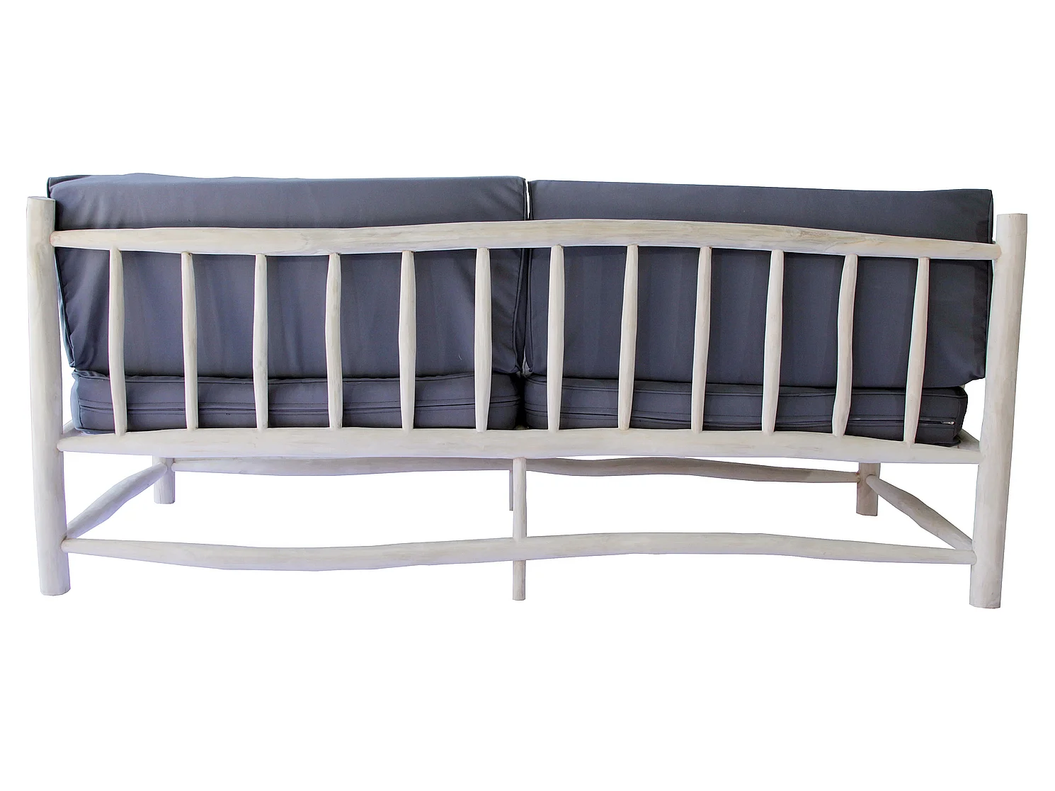 Poltrona 3 posti in teak naturale con cuscino TIKA