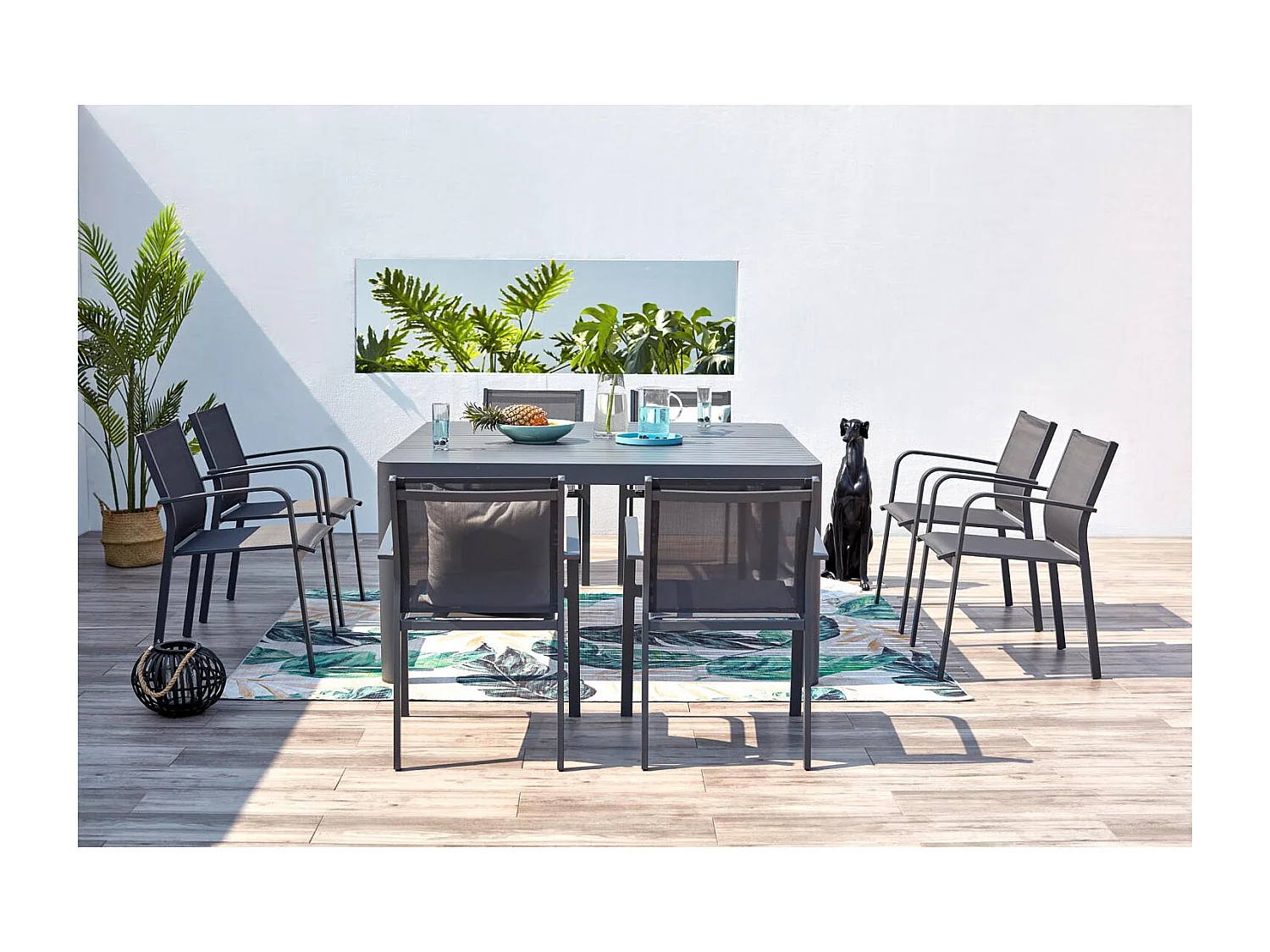 Salon de jardin aluminum 8 places FLORENCIA