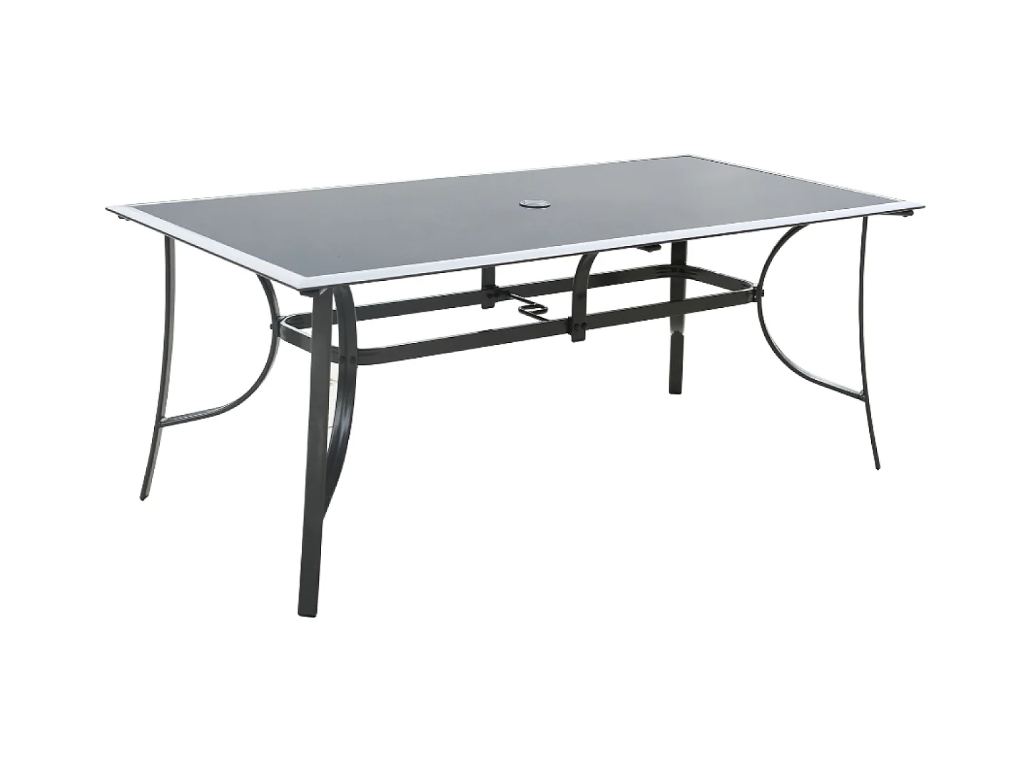 Set tavolo da giardino e 10 sedie in alluminio RIMINI