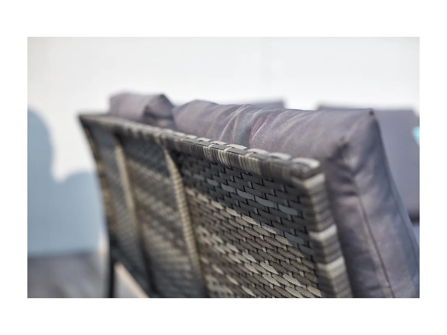 Salotto da giardino 8 posti in resina nero/grigio CORDOBA