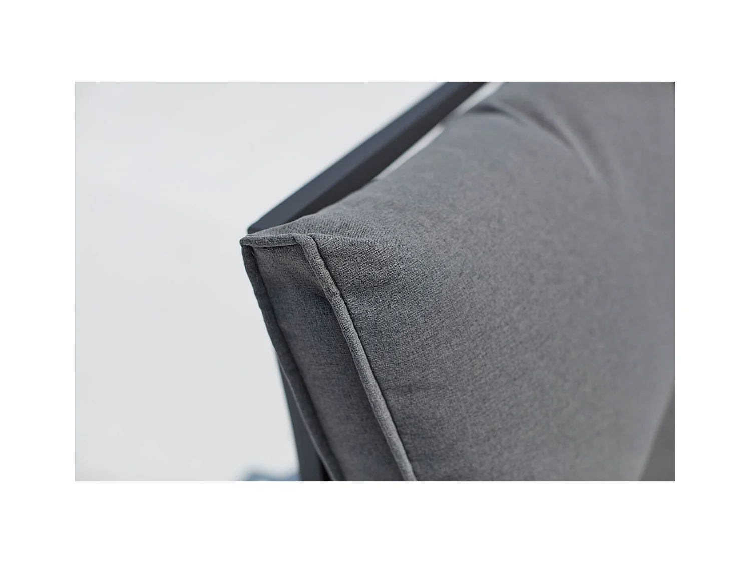 Conjunto de jardín 5 plazas aluminio gris oscuro FIRA