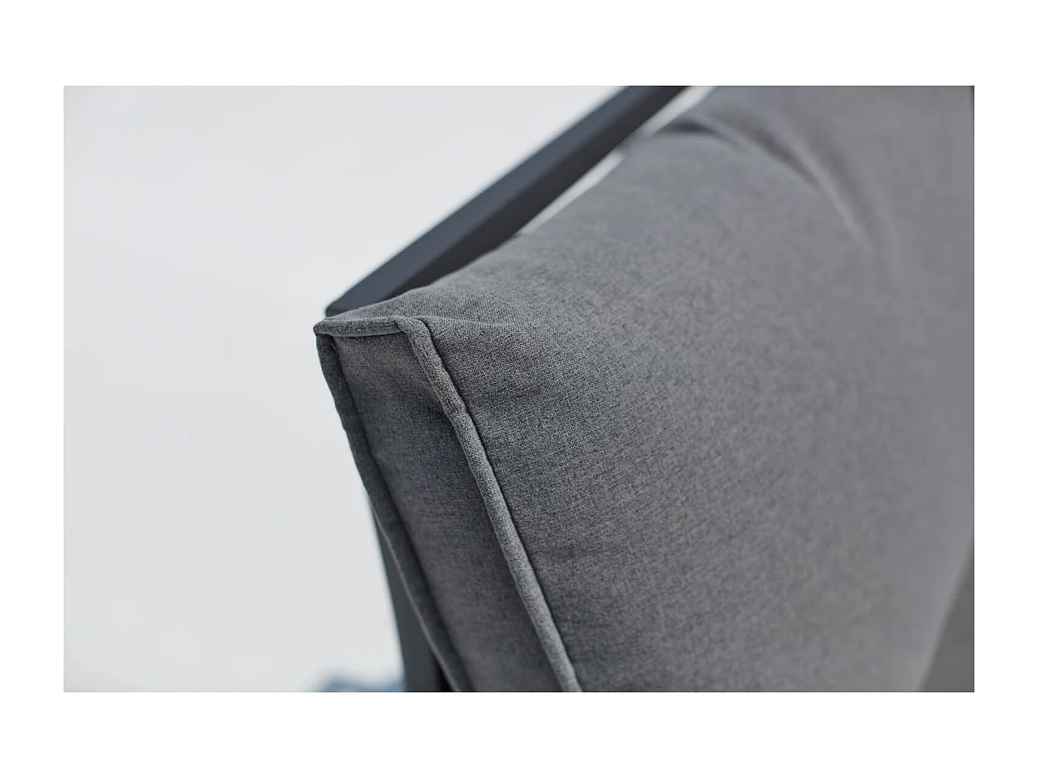 Salon de jardin bas 5 places en aluminium gris foncé FIRA