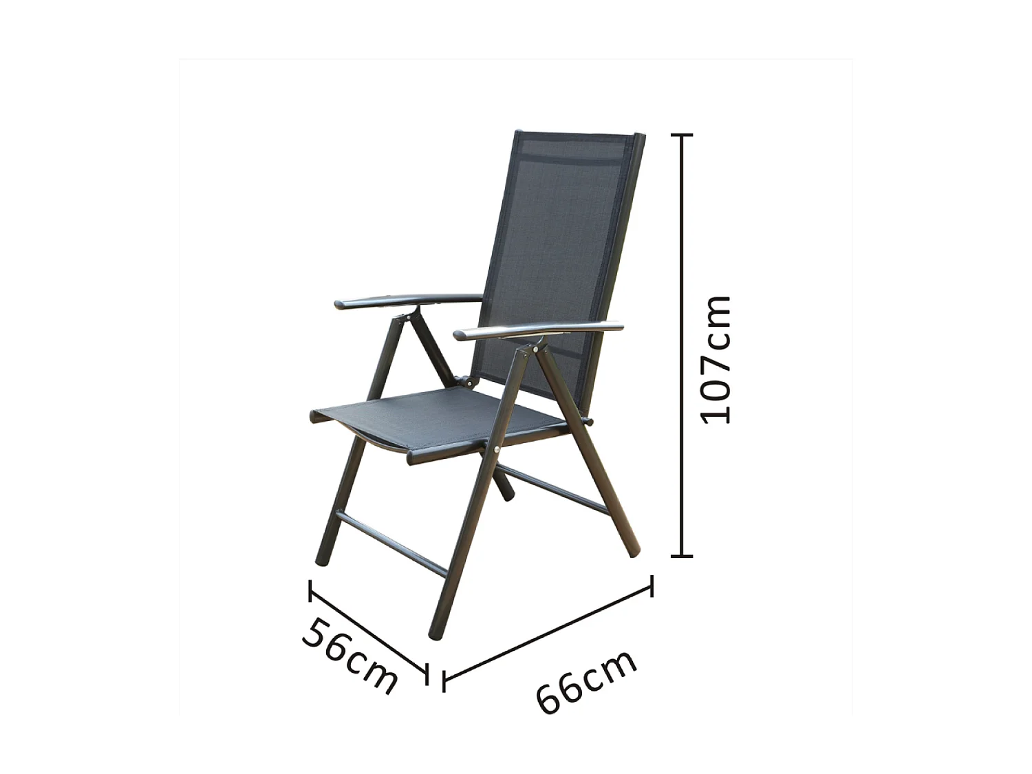 Tuinset van grijs aluminium voor 8 personen RAVENNE