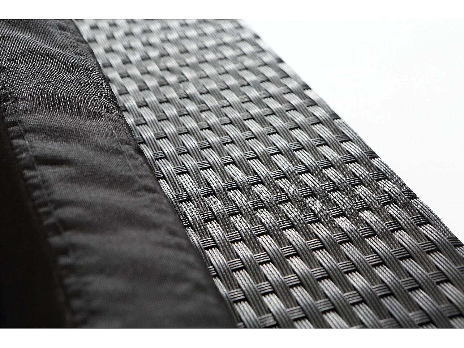 2-Sitzer Gartenmöbel-Set aus schwarzem Rattan CORFOU