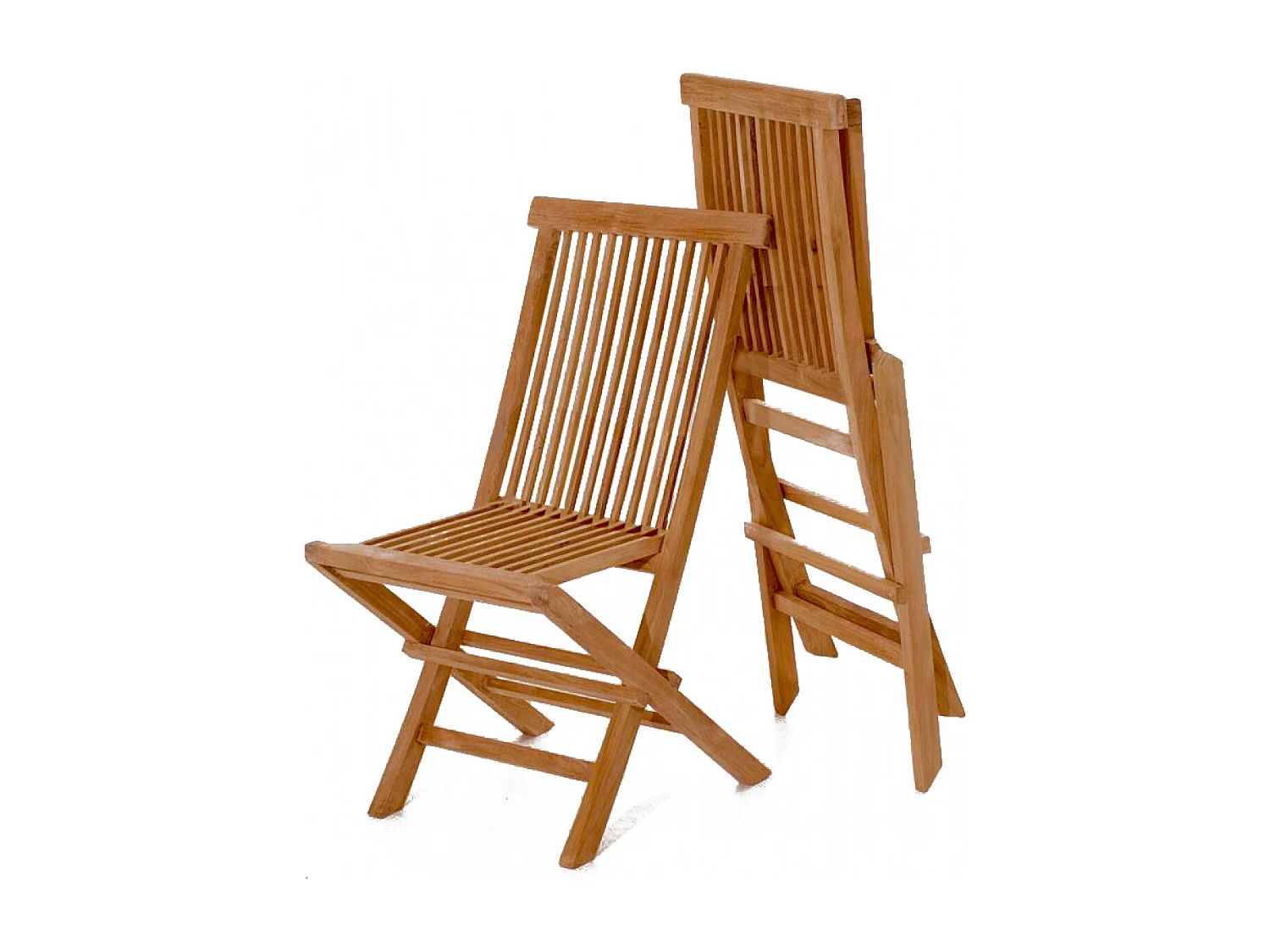 Table rectangulaire 4 chaises et 2 fauteuils en teck huilé LUBOK