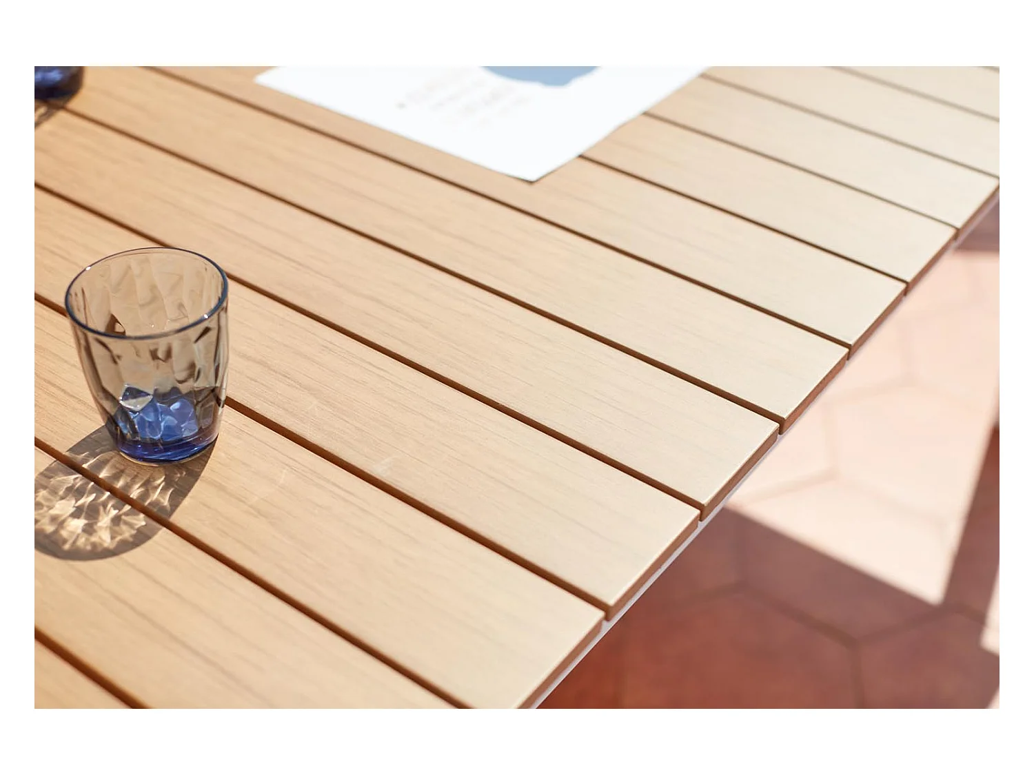 Salon de jardin repas 8 places en aluminium MADEIRA