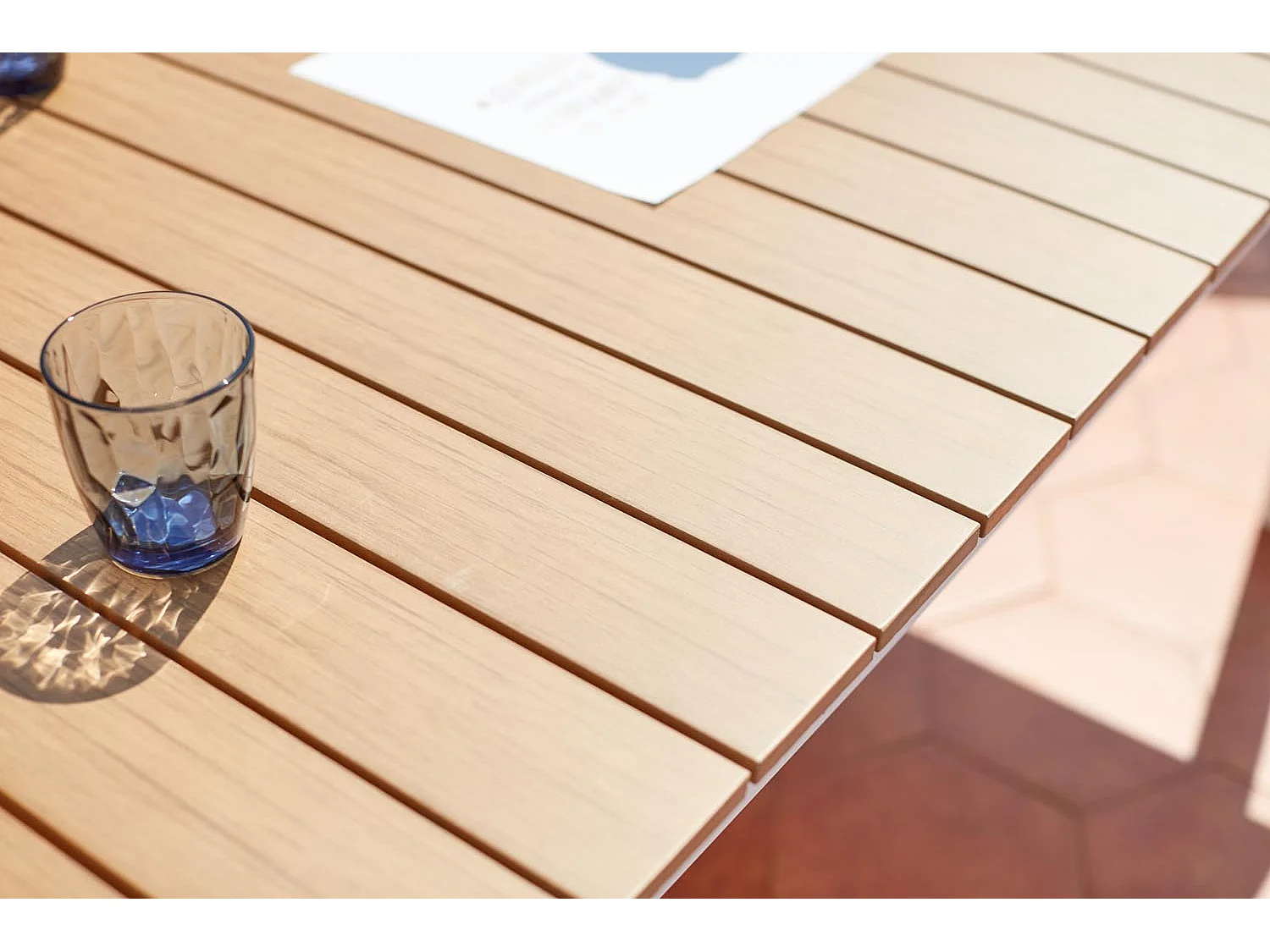 Salon de jardin repas 8 places en aluminium MADEIRA