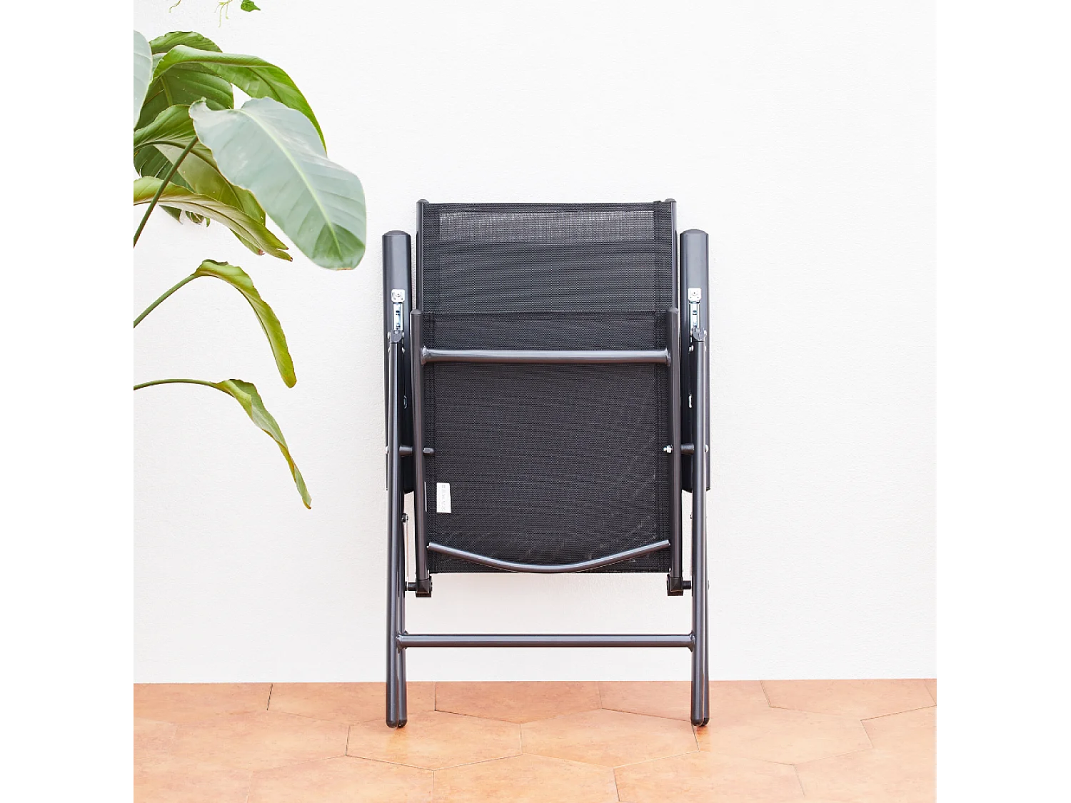 Tavolo da giardino allungabile in alluminio e 6 sedie in textilene BRESCIA