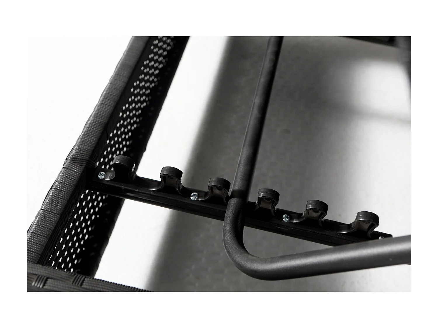 Salotto da giardino in resina intrecciata ecru/nero CORFOU