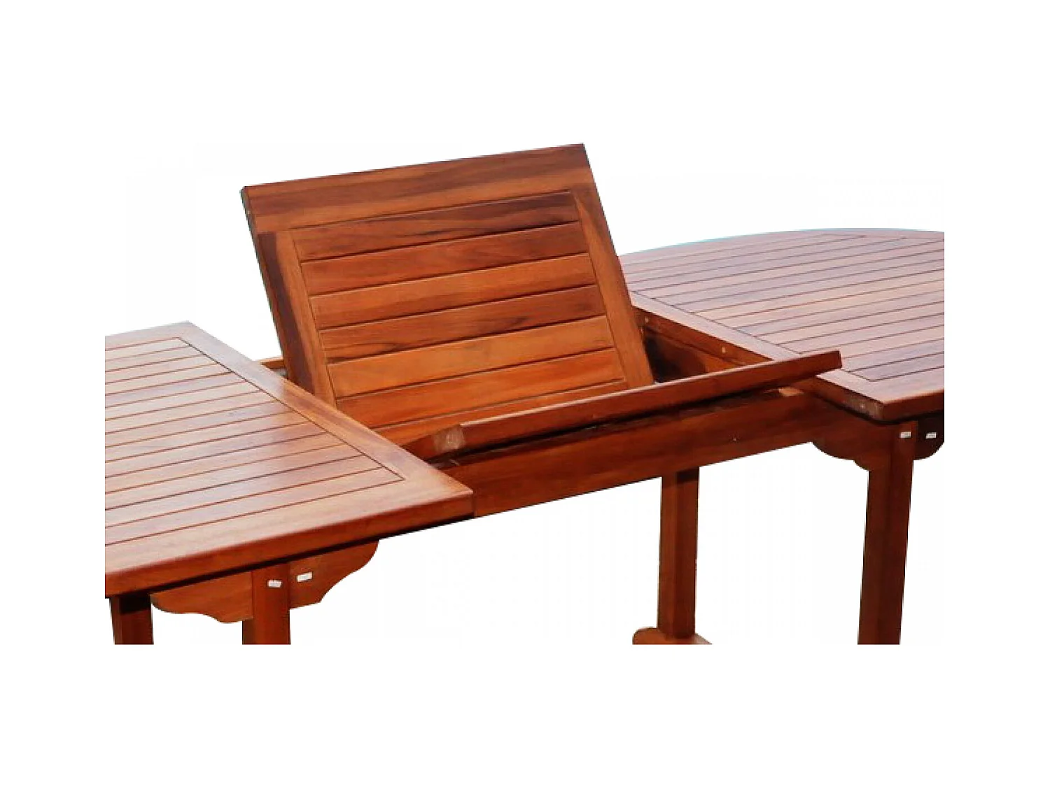 Table de jardin ovale 6 chaises et 2 fauteuils en teck huilé LUBOK