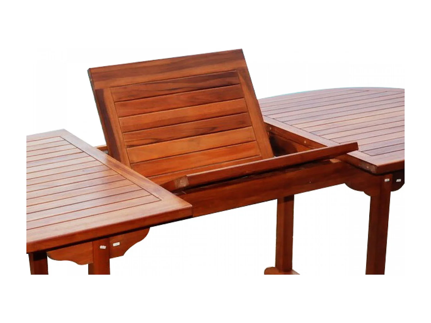 Table de jardin ovale 6 chaises et 2 fauteuils en teck huilé LUBOK