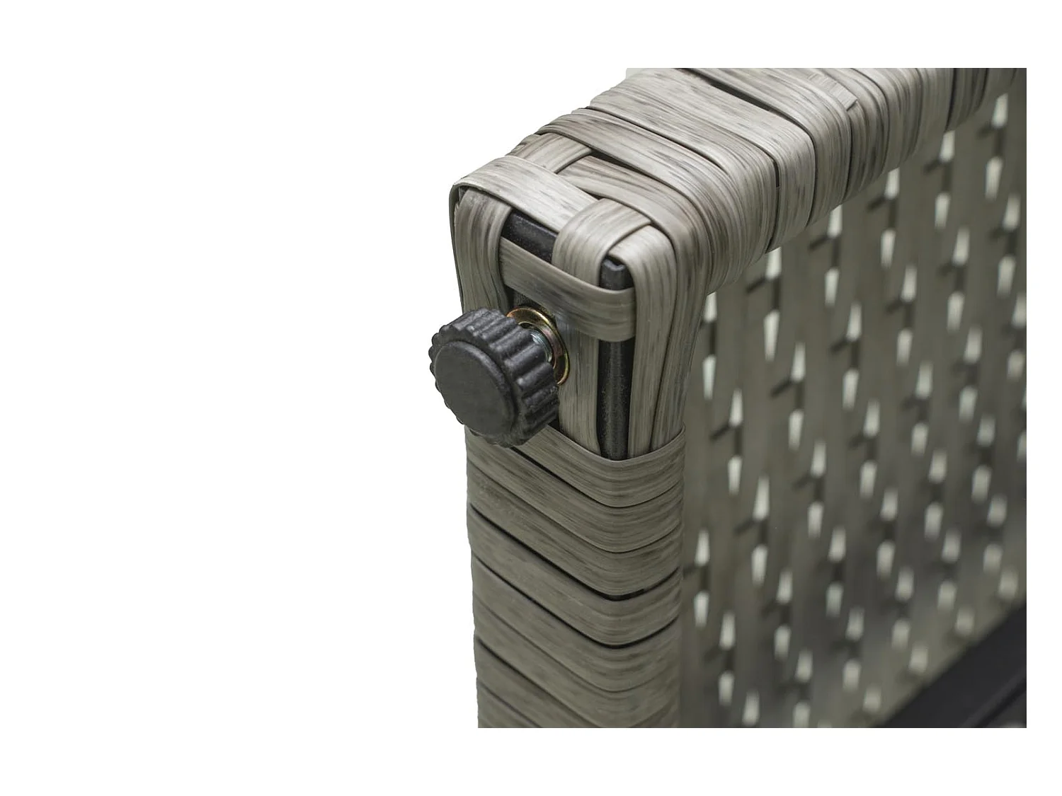 8-Sitzer Gartenmöbel-Set aus grau/braunem Polyrattan MOOREA - Großer Komfort im Freien