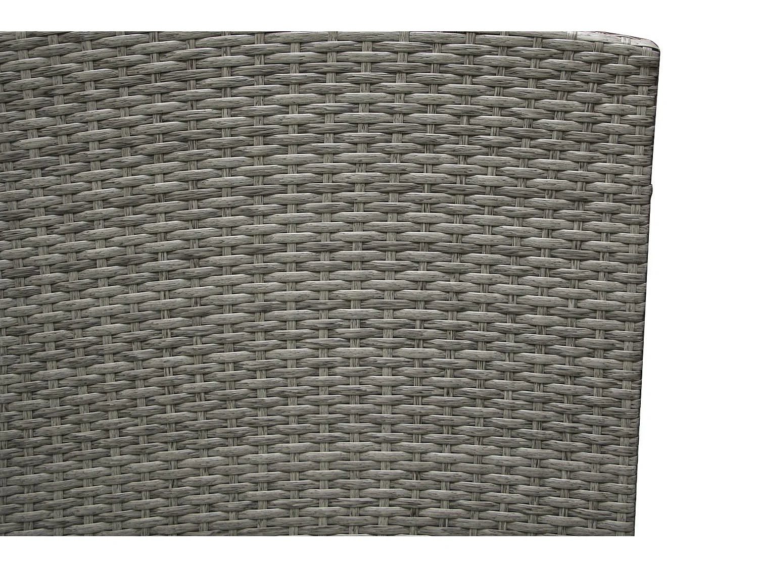 Conjunto de jardim 8 lugares em resina entrançada cinza/café MOOREA - Grande conforto exterior