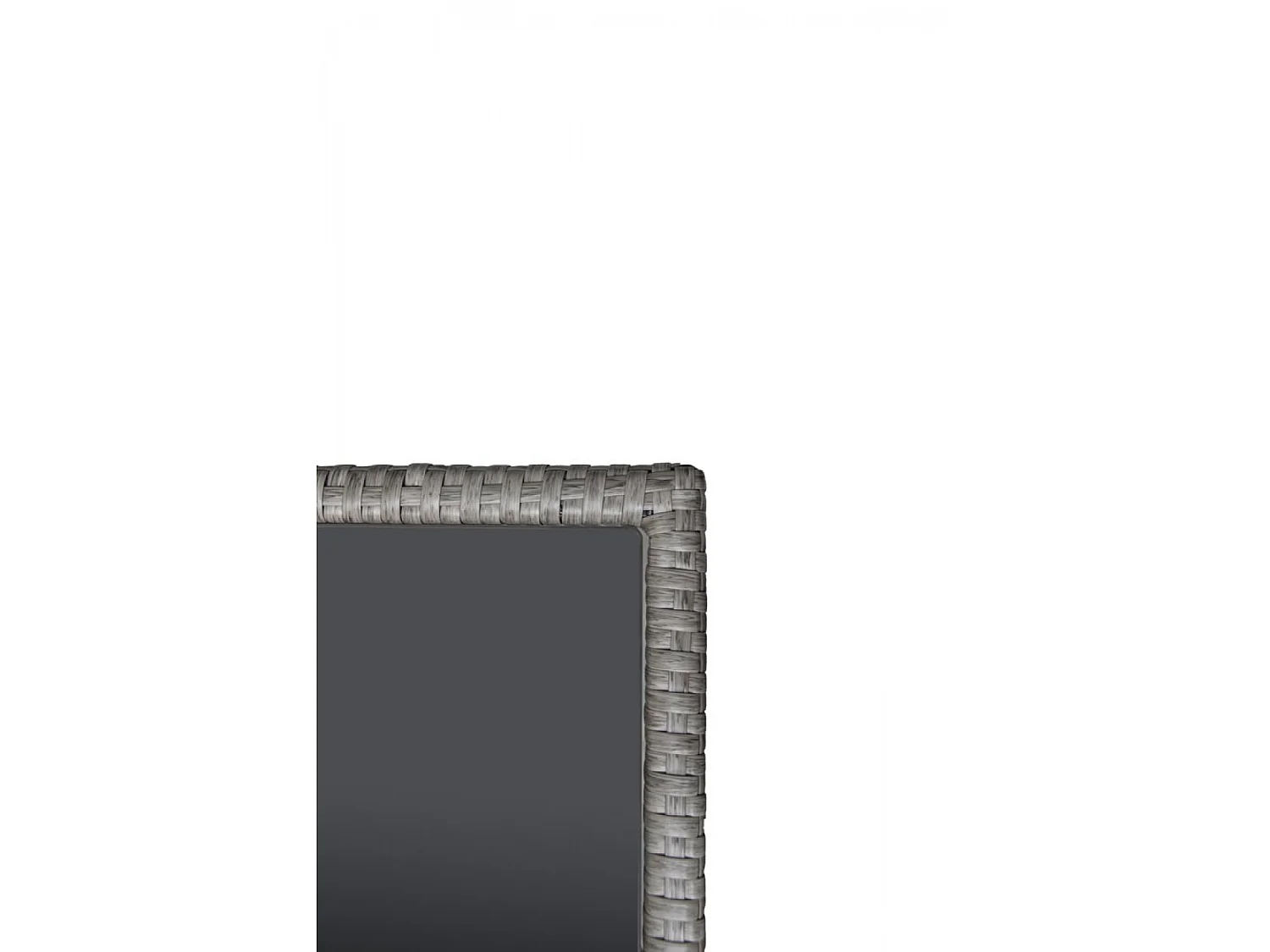 Conjunto de jardín 8 plazas de resina gris y café MOOREA