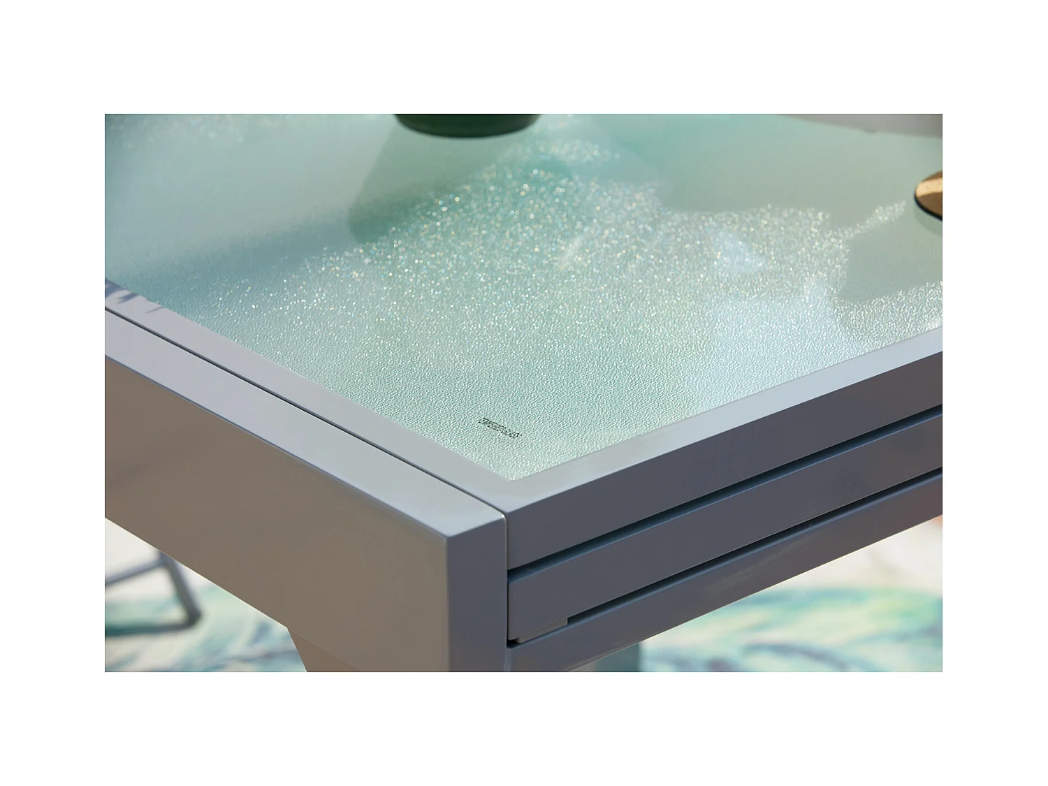 Uitschuifbare aluminium tuinset voor 8 personen + 4 stoelen MOLVINA