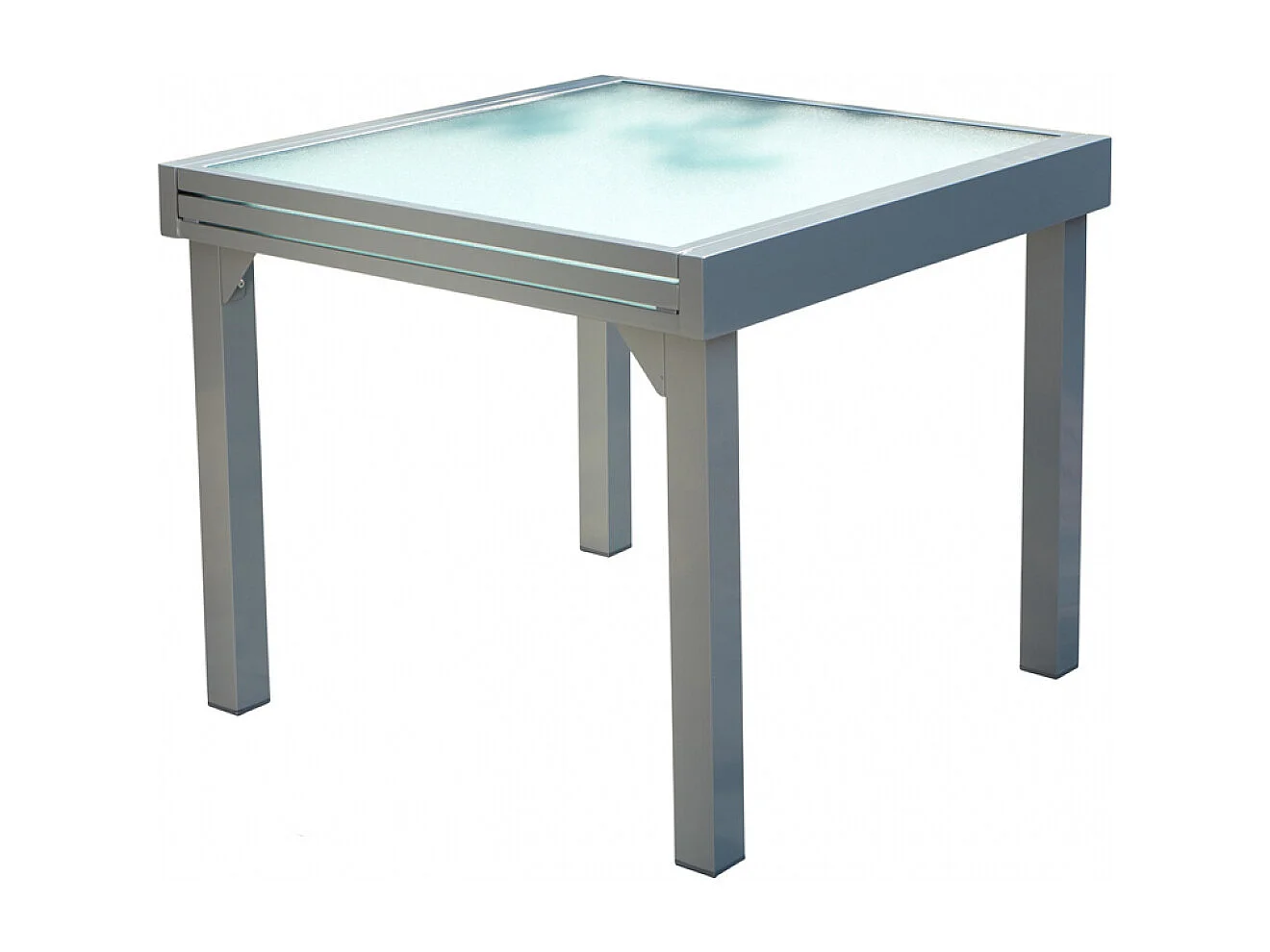 Uitschuifbare aluminium tuinset voor 8 personen + 4 stoelen MOLVINA