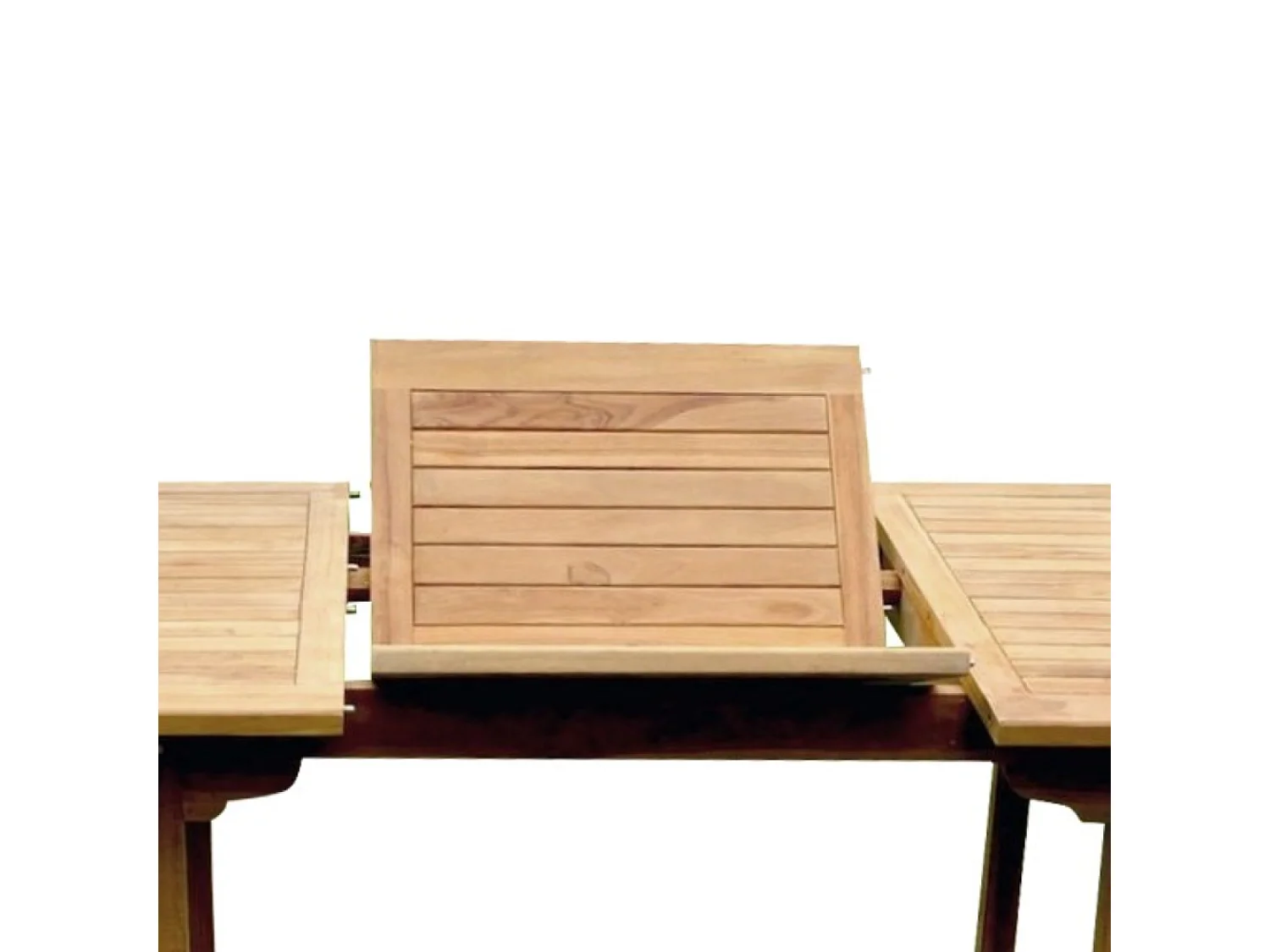 Salon de jardin Teck 10 places Table rectangulaire 6 chaises 2 fauteuils KAJANG