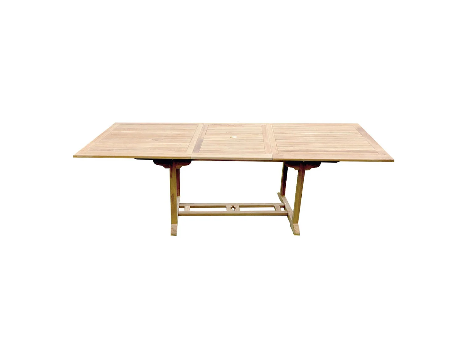 Massief teakhouten tuinset voor 8-10 personen - Rechthoekige tafel + 6 stoelen + 2 fauteuils Kajang