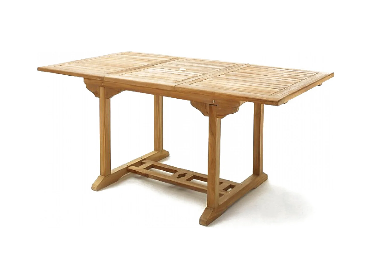 Table de jardin rectangulaire 4 chaises 2 fauteuils en teck KAJANG