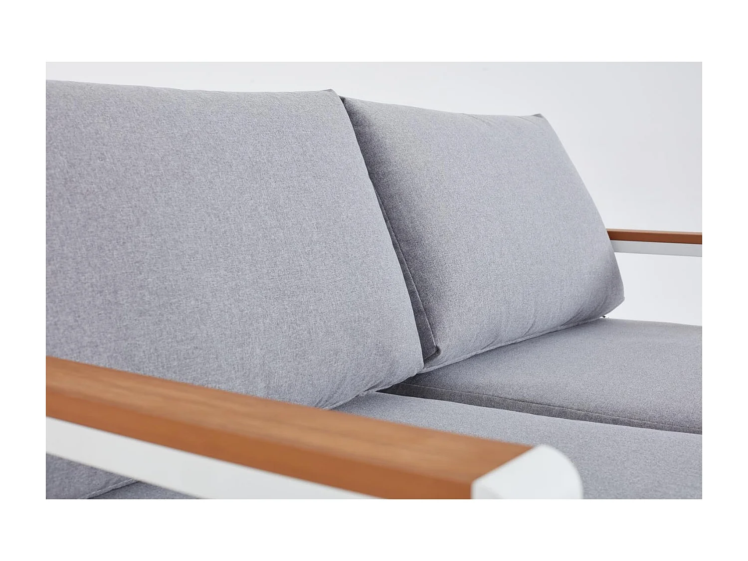 Conjunto de jardín bajo 4 plazas de aluminio blanco MARINGO