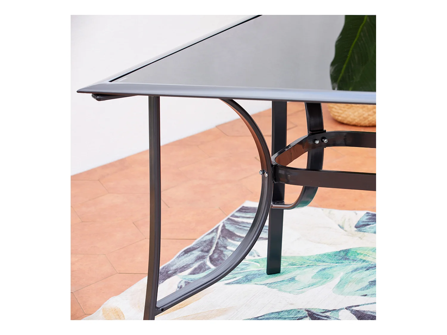 Table de jardin et 8 chaises en aluminium RIMINI