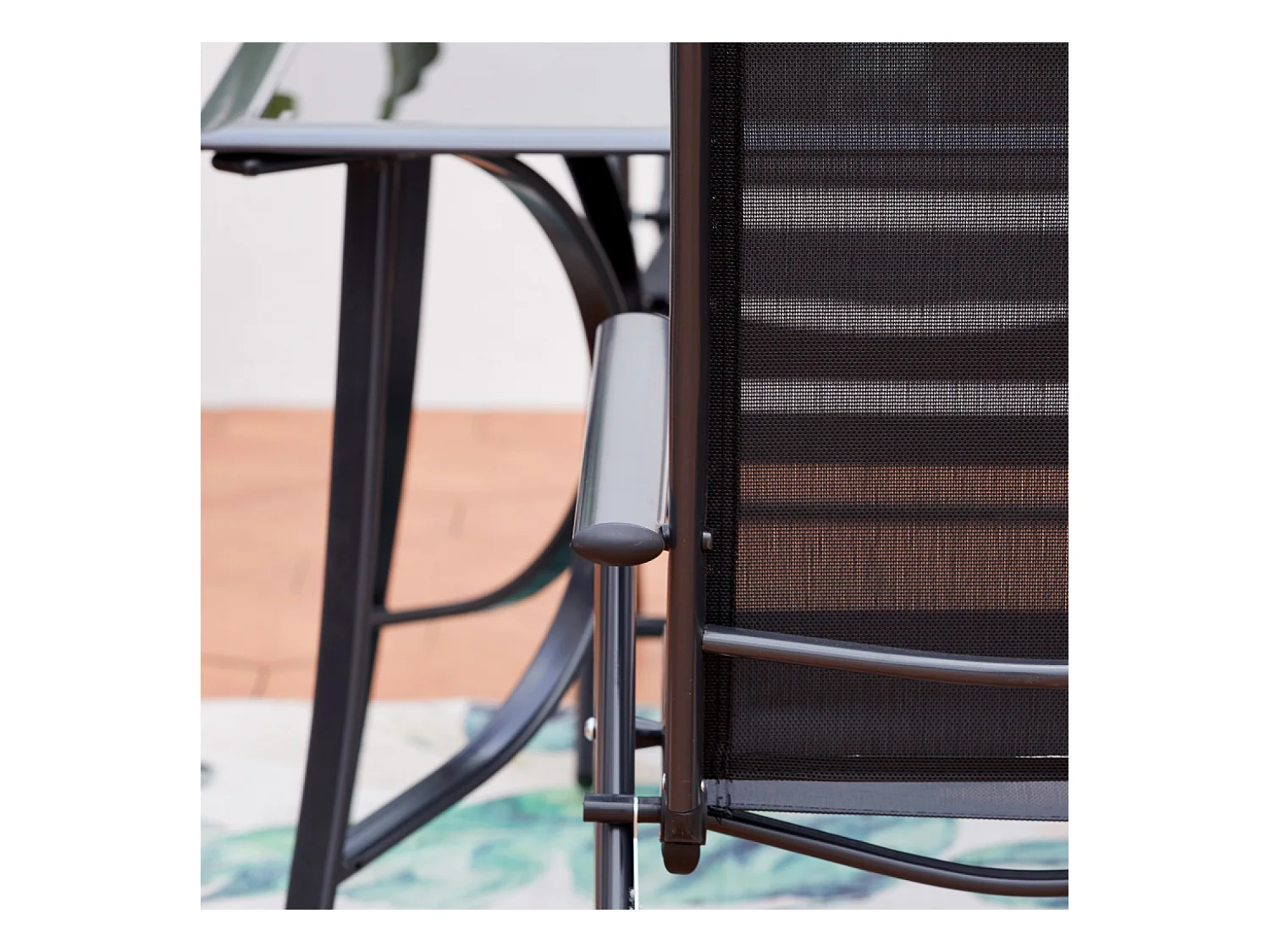 Table de jardin et 8 chaises en aluminium RIMINI