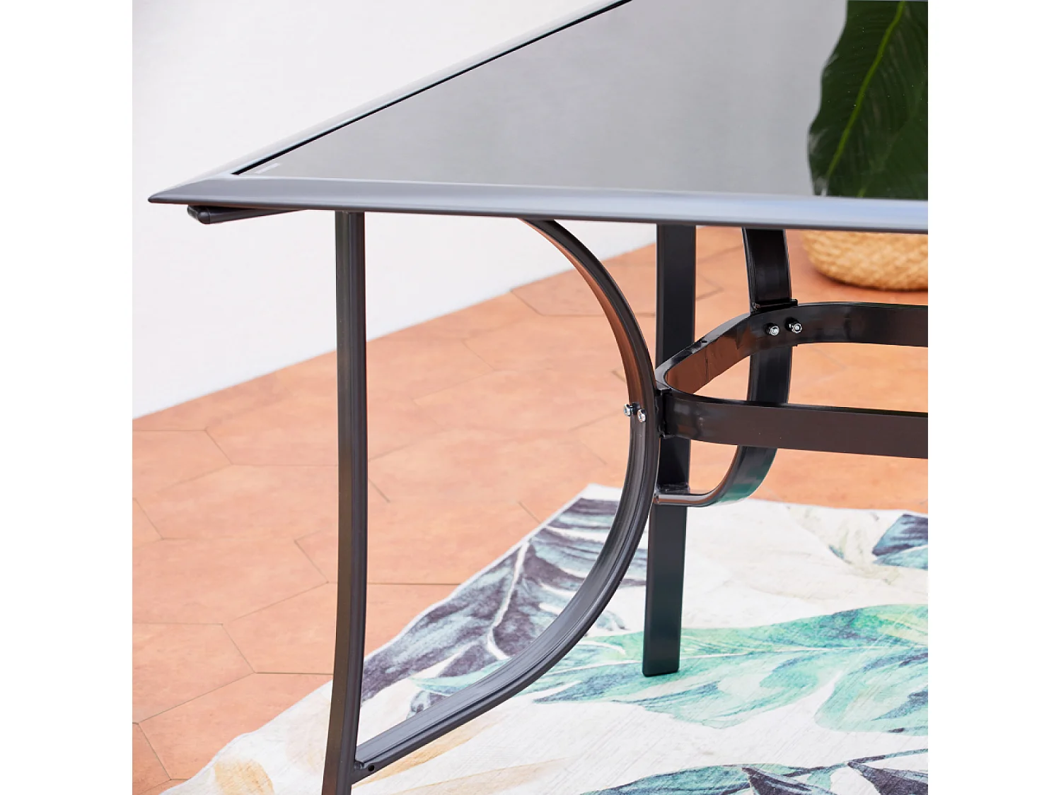 Table de jardin et 8 chaises en aluminium RIMINI
