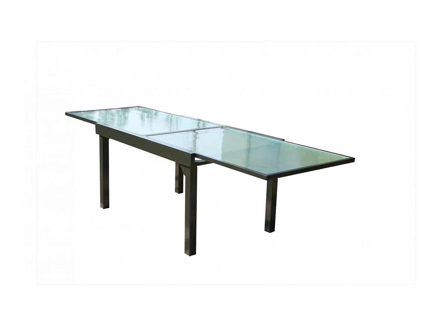 Brescia : table extensible en aluminium