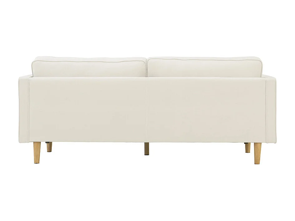 Canapé 3 places design en velours beige STAN